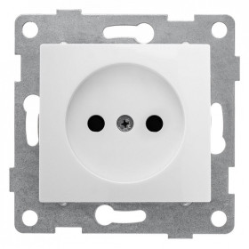 Розетка без заземления и со шторкой, без рамки Gusi Electric BRAVO С10Р2-001