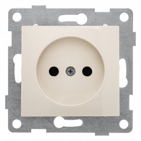 Розетка без заземления и со шторкой, без рамки Gusi Electric BRAVO С10Р2-003
