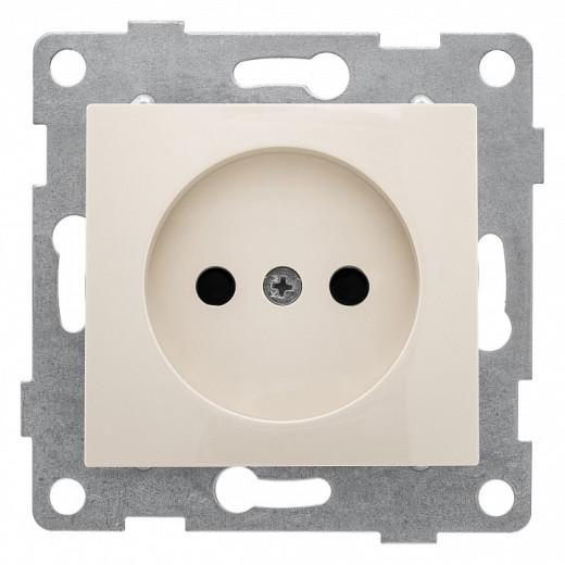 Розетка без заземления и со шторкой, без рамки Gusi Electric BRAVO С10Р2-003