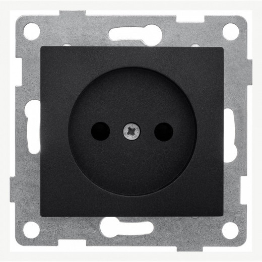 Розетка без заземления и со шторкой, без рамки Gusi Electric BRAVO С10Р2-010