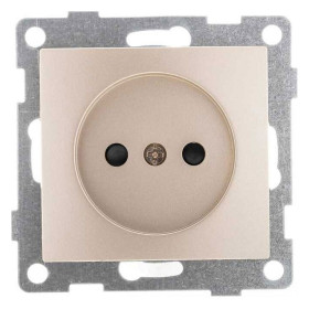 Розетка без заземления и со шторкой, без рамки Gusi Electric BRAVO С10Р2-027