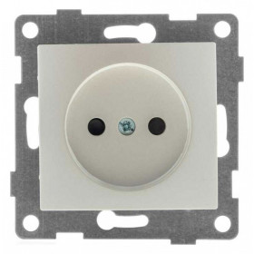 Розетка без заземления и со шторкой, без рамки Gusi Electric BRAVO С10Р2-028