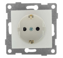 Розетка с заземлением и со шторкой, без рамки Gusi Electric BRAVO С10Р4-028