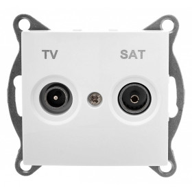 ТВ-розетка и SAT-розетка оконечная без рамки Gusi Electric BRAVO С10TS1-001