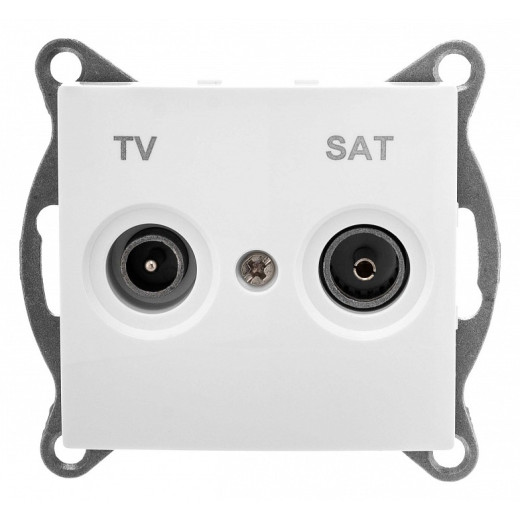 ТВ-розетка и SAT-розетка оконечная без рамки Gusi Electric BRAVO С10TS1-001