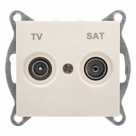 ТВ-розетка и SAT-розетка оконечная без рамки Gusi Electric BRAVO С10TS1-003