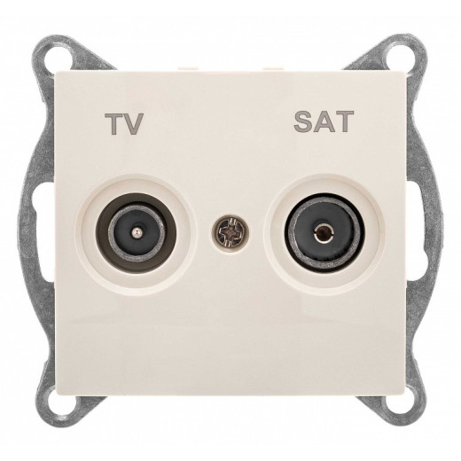 ТВ-розетка и SAT-розетка оконечная без рамки Gusi Electric BRAVO С10TS1-003