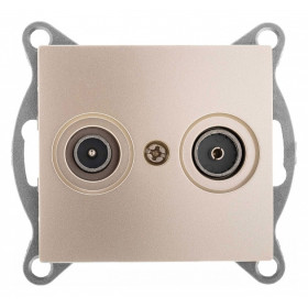 ТВ-розетка и SAT-розетка оконечная без рамки Gusi Electric BRAVO С10TS1-027