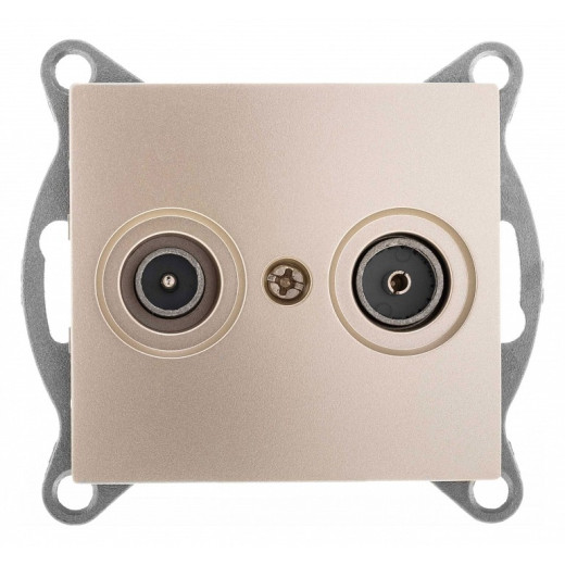 ТВ-розетка и SAT-розетка оконечная без рамки Gusi Electric BRAVO С10TS1-027