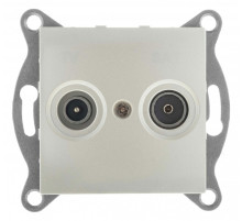 ТВ-розетка и SAT-розетка оконечная без рамки Gusi Electric BRAVO С10TS1-028