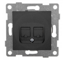 Розетка двойная Ethernet RJ-45 без рамки Gusi Electric UGRA С11К2-010