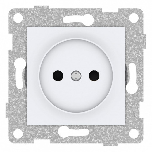 Розетка без заземления и со шторкой, без рамки Gusi Electric UGRA С11Р2-001