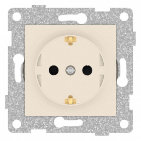 Розетка с заземлением и со шторкой, без рамки Gusi Electric UGRA С11Р4-003