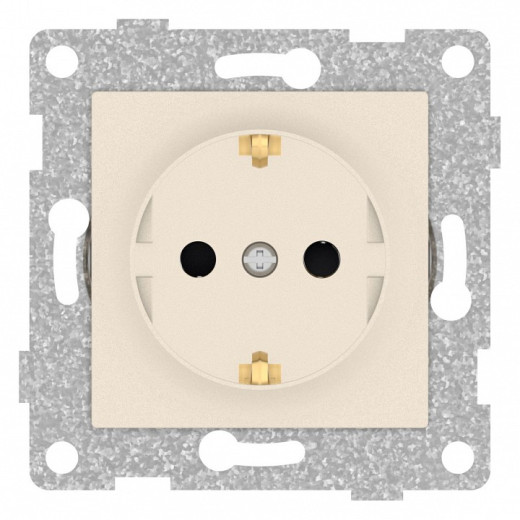 Розетка с заземлением и со шторкой, без рамки Gusi Electric UGRA С11Р4-003