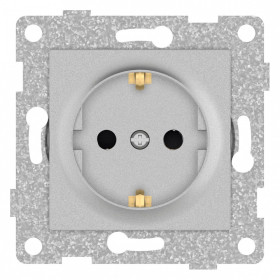 Розетка с заземлением и со шторкой, без рамки Gusi Electric UGRA С11Р4-004