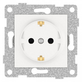 Розетка с заземлением и со шторкой, без рамки Gusi Electric UGRA С11Р4-028