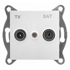 ТВ-розетка и SAT-розетка оконечная без рамки Gusi Electric UGRA С11ТS1-001