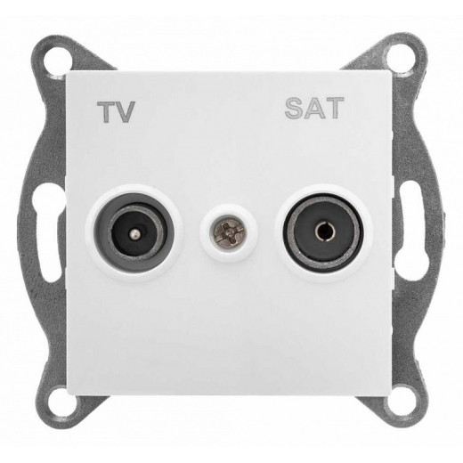 ТВ-розетка и SAT-розетка оконечная без рамки Gusi Electric UGRA С11ТS1-001