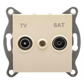 ТВ-розетка и SAT-розетка оконечная без рамки Gusi Electric UGRA С11ТS1-003