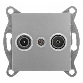 ТВ-розетка и SAT-розетка оконечная без рамки Gusi Electric UGRA С11TS1-004