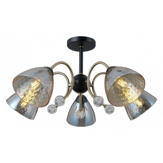 Люстра на штанге ILLUMICO  IL0230-5CSQ-29 BK AB