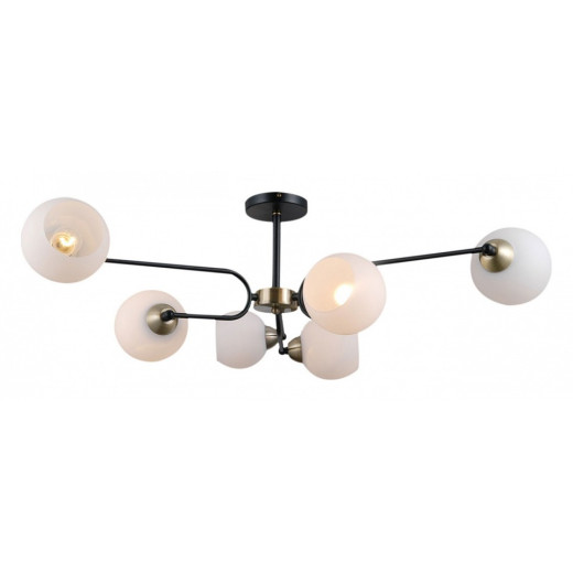 Люстра на штанге ILLUMICO  IL0249-6CSQ-79 BK AB