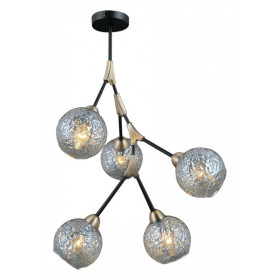 Люстра на штанге ILLUMICO  IL0263-5PSQ-79 BK AB