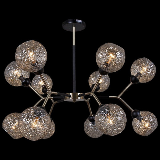 Люстра на штанге ILLUMICO  IL0268-12PSQ-79 BK AB