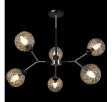 Люстра на штанге ILLUMICO  IL0268-6PSQ-79 BK AB