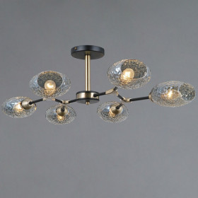 Люстра на штанге ILLUMICO TRENTO IL0272-6CSQ-25 BK AB TRENTO