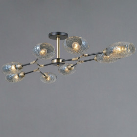 Люстра на штанге ILLUMICO TRENTO IL0272-8CSQ-25 BK AB TRENTO