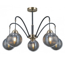 Люстра на штанге ILLUMICO  IL0433-5PSQ-79 BK AB