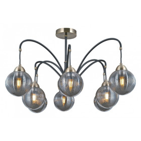 Люстра на штанге ILLUMICO  IL0433-8PSQ-79 BK AB