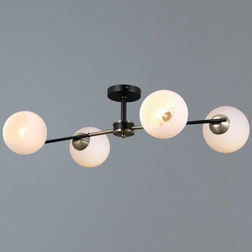 Люстра на штанге ILLUMICO LIBRA IL0469-4CSQ-24 BK AB LIBRA