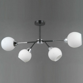 Люстра на штанге ILLUMICO LIBRA IL0715-4CSQ-24 BK CR LIBRA