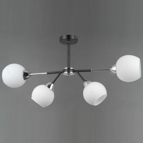 Люстра на штанге ILLUMICO LIBRA IL0715-4CSQ-24 BK CR LIBRA