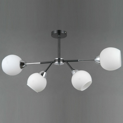 Люстра на штанге ILLUMICO LIBRA IL0715-4CSQ-24 BK CR LIBRA