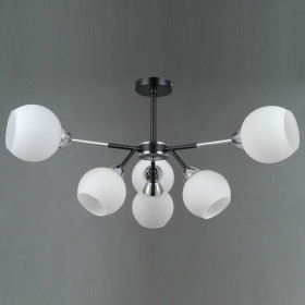 Люстра на штанге ILLUMICO LIBRA IL0715-6CSQ-24 BK CR LIBRA