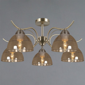 Люстра на штанге ILLUMICO AREZZO IL0733-5CSQ-25 AB AREZZO