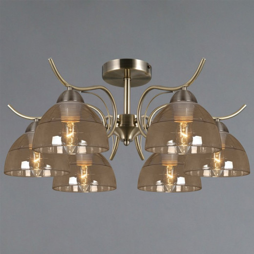 Люстра на штанге ILLUMICO AREZZO IL0733-6CSQ-25 AB AREZZO