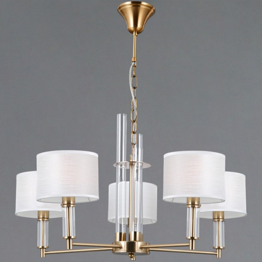 Подвесная люстра ILLUMICO GENOA IL0755-5PSQ-25 BRASS GENOA