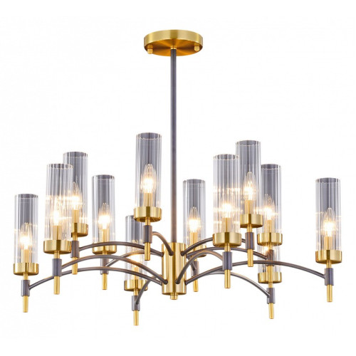 Люстра на штанге ILLUMICO BRASS TUBO IL5177-6+6PLS-29 BRASS TUBO