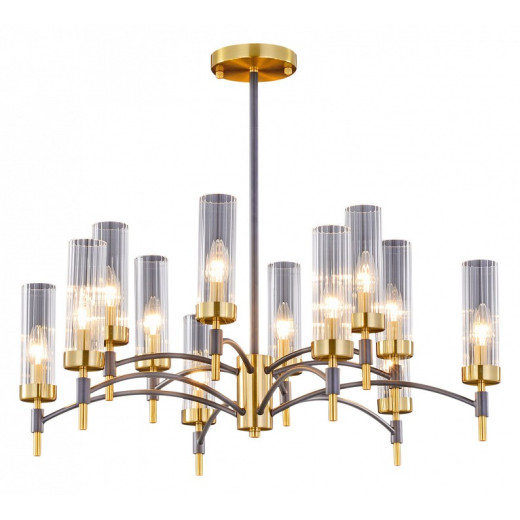 Люстра на штанге ILLUMICO BRASS TUBO IL5177-6+6PLS-29 BRASS TUBO