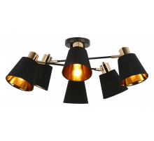 Люстра на штанге ILLUMICO Abelie IL6116-6COU-79 BK GD Abelie