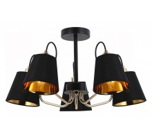 Люстра на штанге ILLUMICO  IL6120-5COU-79 BK GD