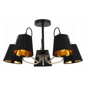 Люстра на штанге ILLUMICO  IL6120-5COU-79 BK GD