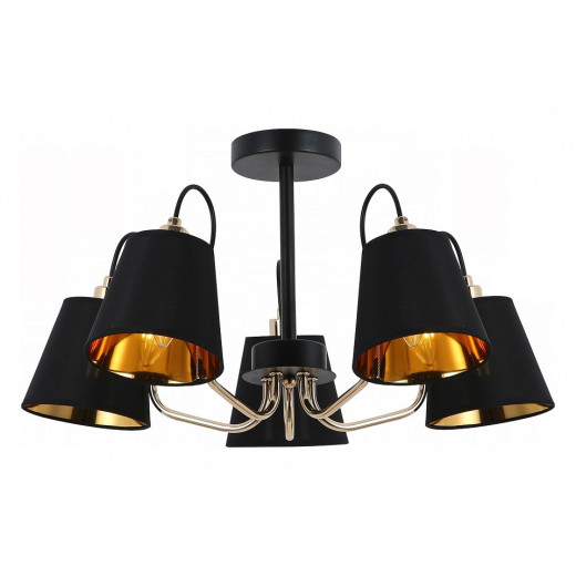 Люстра на штанге ILLUMICO  IL6120-5COU-79 BK GD