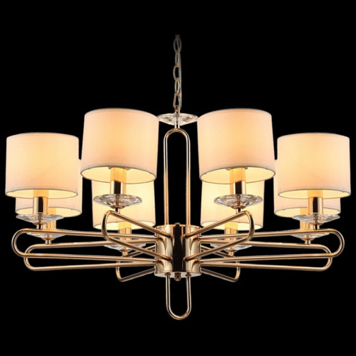 Подвесная люстра ILLUMICO  IL6196-8P-17 GD