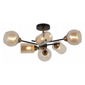 Люстра на штанге ILLUMICO  IL8243-6COU-79 BK GD