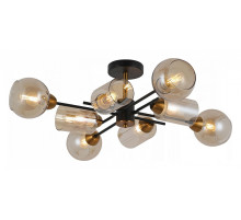 Люстра на штанге ILLUMICO  IL8243-8COU-79 BK GD